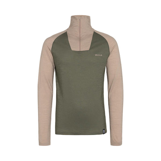 Bula Retro Merino Wool Halfzip Sweater