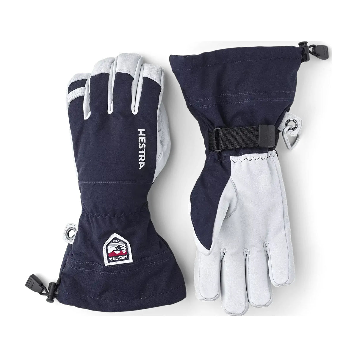 Hestra Army Leather Heli Ski - 5 finger Navy (26/27)